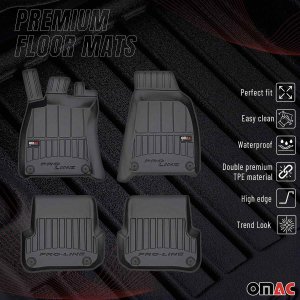 Audi A6 Floor Mat - Omac - Proline Premium TPE - Black - '05-'08